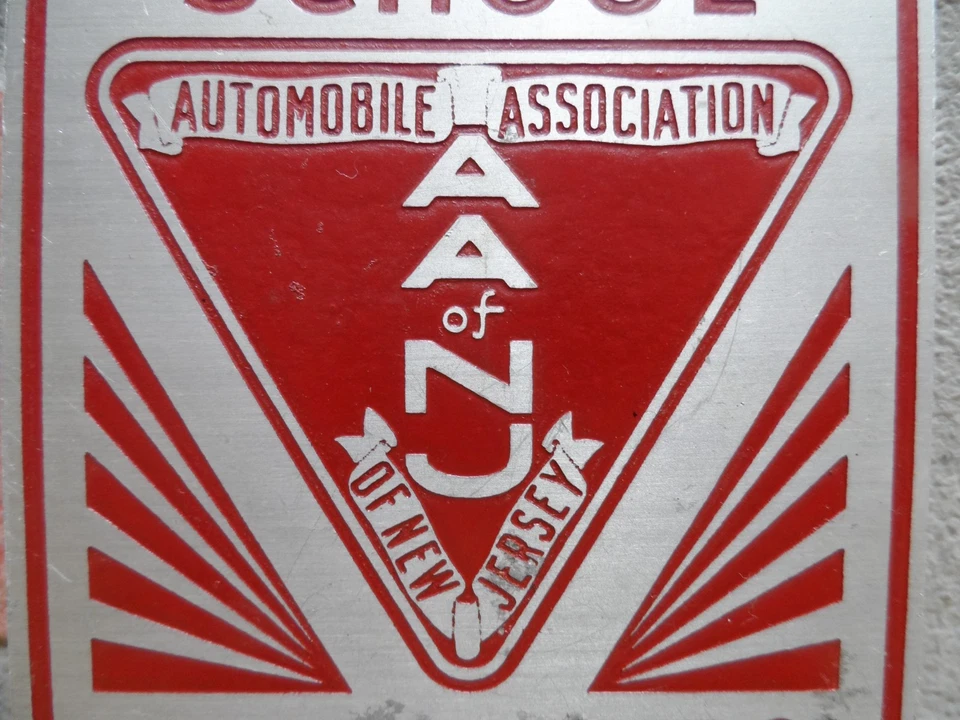 ASOCIACIÓN DE AUTOMÓVILES DE NUEVA JERSEY ESCUELA SEGURIDAD PATRULLA BRAZO INSIGNIA SIGNO AA NJ Foto 3 de 4