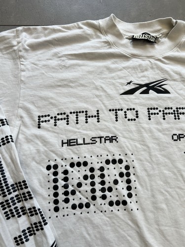 Hellstar Scoreboard Path To Paradise White Long Sleeve Tee Shirt Mens Sz XXL - Picture 4 of 22