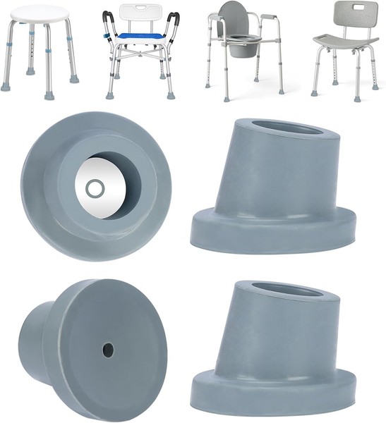 Supregear 4 StüCk ErsatzfüßE FüR Duschstuhl Badesitz, 28 Mm I.D. Slope Gummi Fuß-image