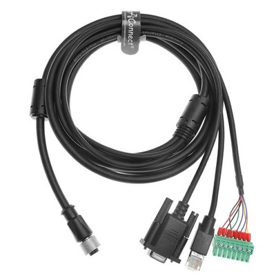 M12 A-Code 17-Pin Female to RJ45 & DB9 Power Cable Data Ethernet for Hikrobot
