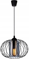 HäNgelampe Esstisch Glas Schwarz Klar Modern E27 B:28 Cm Pendelleuchte Esszimmer