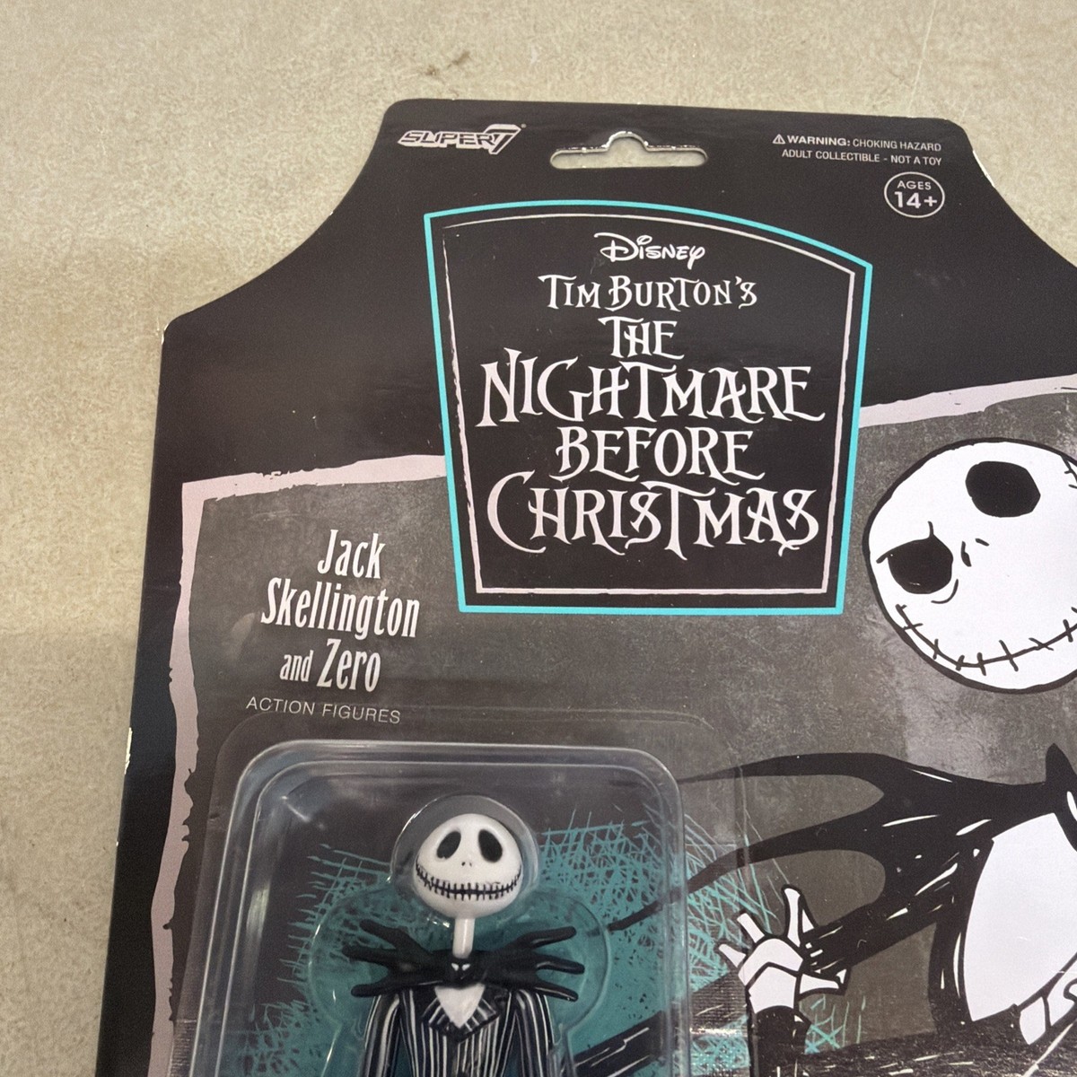 Jack Skellington and Zero Nightmare Before Christmas New Sealed Super7  Figure