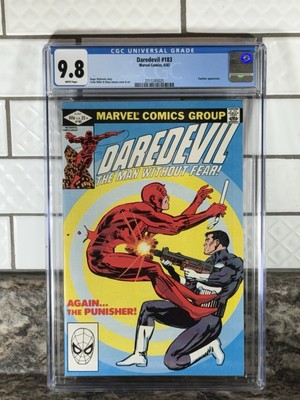 DAREDEVIL #183 NM/MT CGC 9.8 1982 1ST DAREDEVIL VS PUNISHER MCU