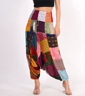 Women Casual Patchwork Harem Pants Ballon Fit Hippie Baggy Style Jogger Mix Lot