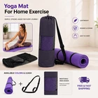 Large Yoga Mat 6mm Thick Home Exercise Non-Slip Gym Exercise Mat 72"x24"(Purple)
