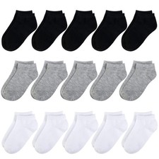 Kids Socks for Boys Girls Low Cut Athletic Ankle Socks 6-8 Years Multi01