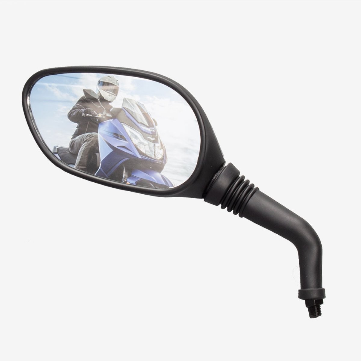 Left Mirror Side Mirror Black Scooter Side View Screw-On MRL113 Unit LEFT REAR