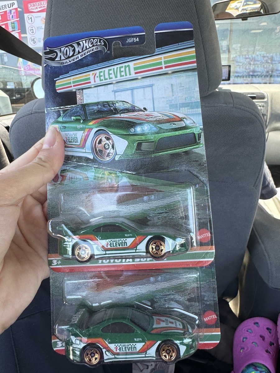 LOT OF 2 Hot Wheels Silver Series 7-Eleven Toyota Supra 7-11