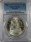 1921 Morgan Silver Dollar PCGS MS-63