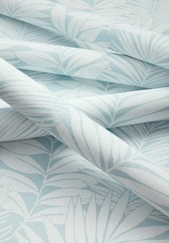 Wallpaper Thibaut Siesta Key White Palm on Spa Blue Paperweave 60 sq ft Bolt - Picture 4 of 4