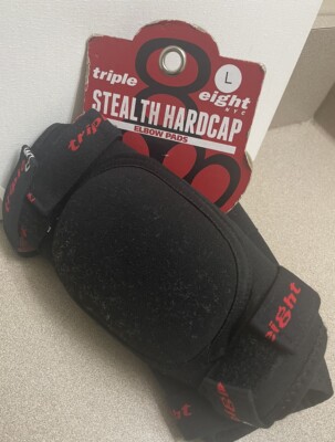 Triple Eight Stealth Hardcap Multi-Sport Elbow Pads with Kevlar 1 Pair Black LG