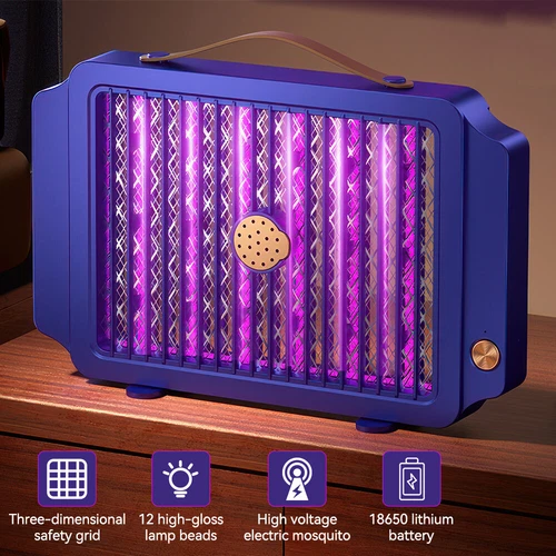 AKKU Moskito Killer UV Insektenvernichter Elektrisch LED Lampe Mückenfalle Licht
