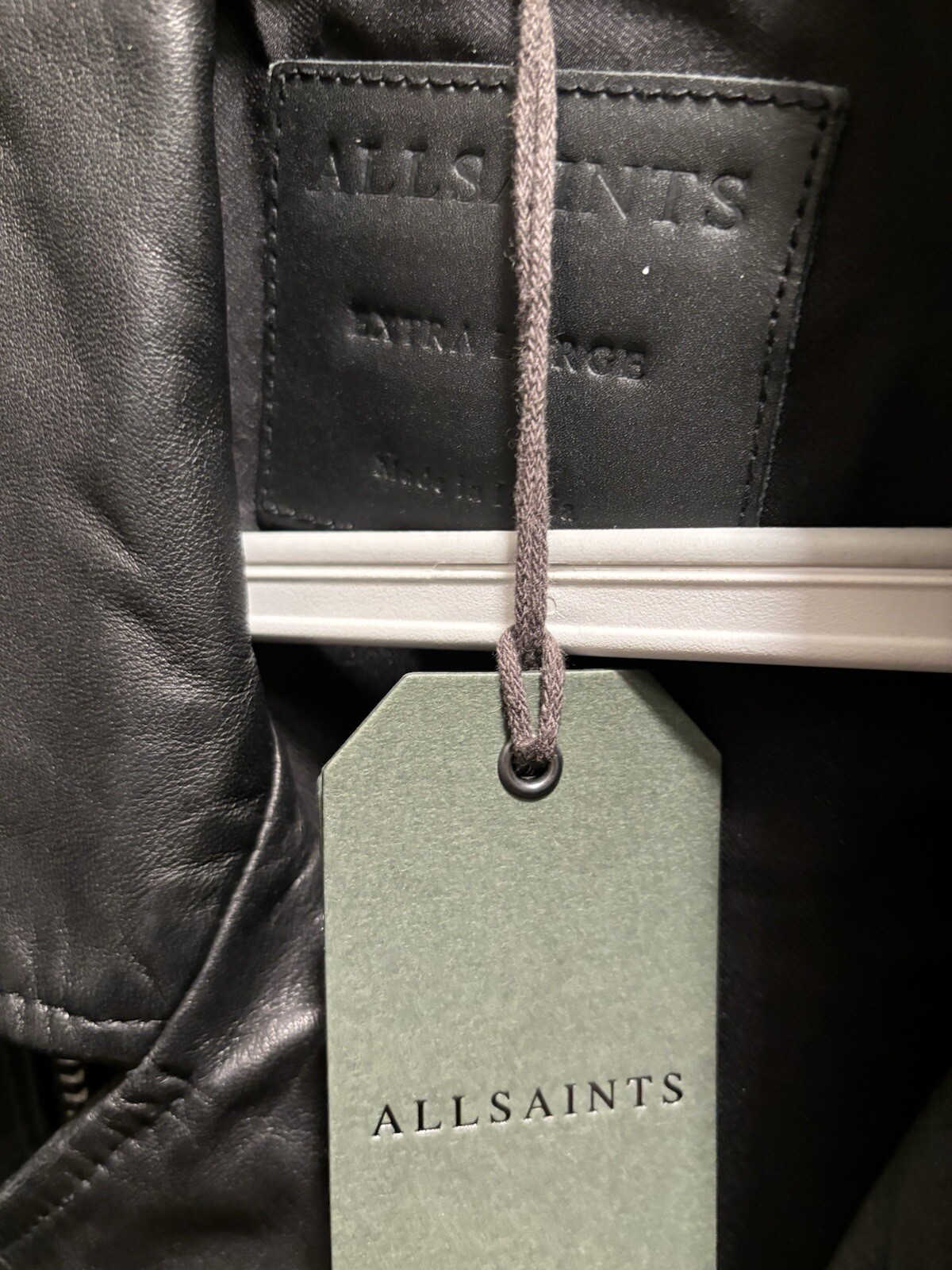 all saints One Of Kind Biker leather jacket xl image 8