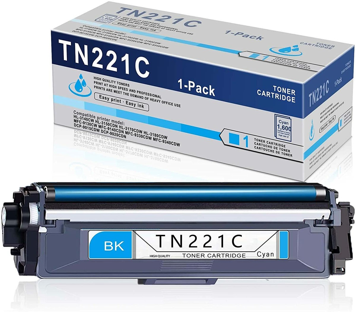 Cartucce Toner Per HL-3140CW 4 Cartucce Toner DR221CL Per Stampanti Brother HL/MFC/DCP - Nero E Colori Mfc-9330cdw Toner