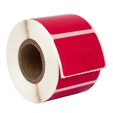 ZEBRA ELTRON 1.5x1 COLOR 1-1/2" x 1" RED Direct Thermal Labels - 1 Roll /520