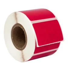 ZEBRA ELTRON 1.5x1 COLOR 1-1/2" x 1" RED Direct Thermal  Labels - (1) Roll /520