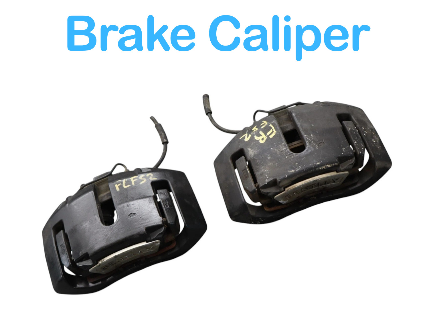 03-13 Bentley Continental GT GTC Front Left & Right Brake Caliper Set OEM