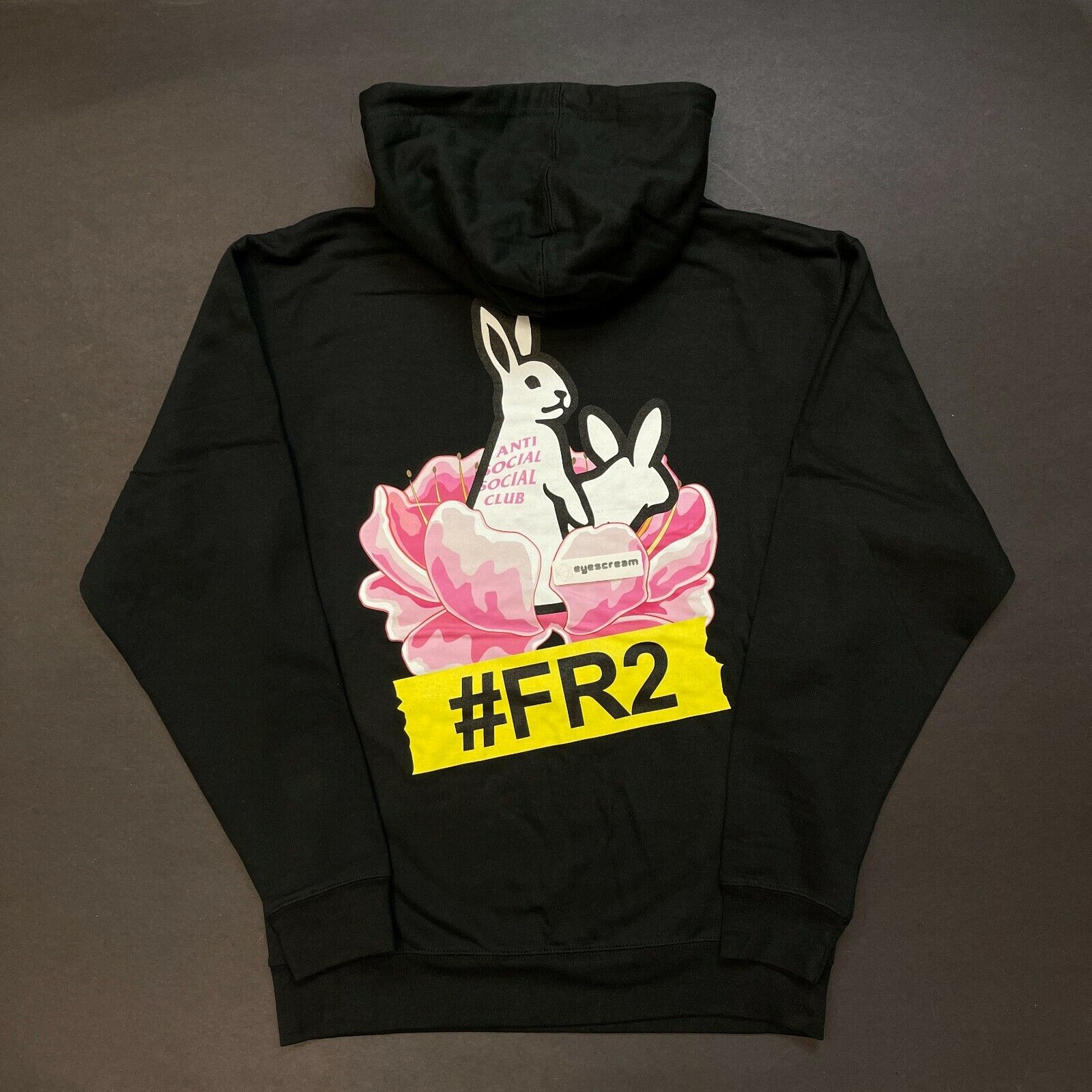 DS FR2 x Anti social social club Lapin Black Hoodie XXL ASSC FXXKING Rabbits