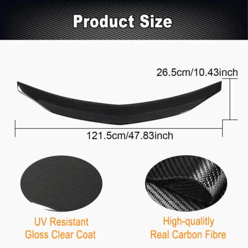 Carbon Heckspoiler Spoiler Flügel Lippe Für Mercedes C207 W207 E200 E300 E400 - Bild 8 von 14