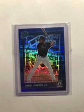 2021 Panini Donruss Optic Rated Pandora Blue Prizm #/99 Daniel Johnson Rookie RC