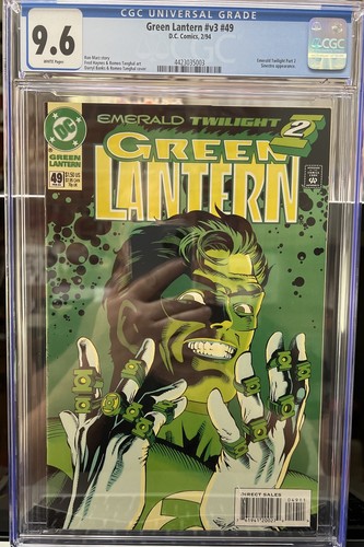 Green Lantern v3 #49 (2/94) CGC 9.6 White Pages Iconic Cover Beginning Phalanx