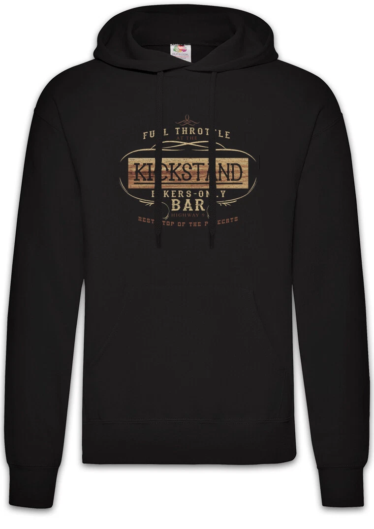 Kickstand Logo Hoodie Pullover Full Symbol Sign Throttle Bikers Bar