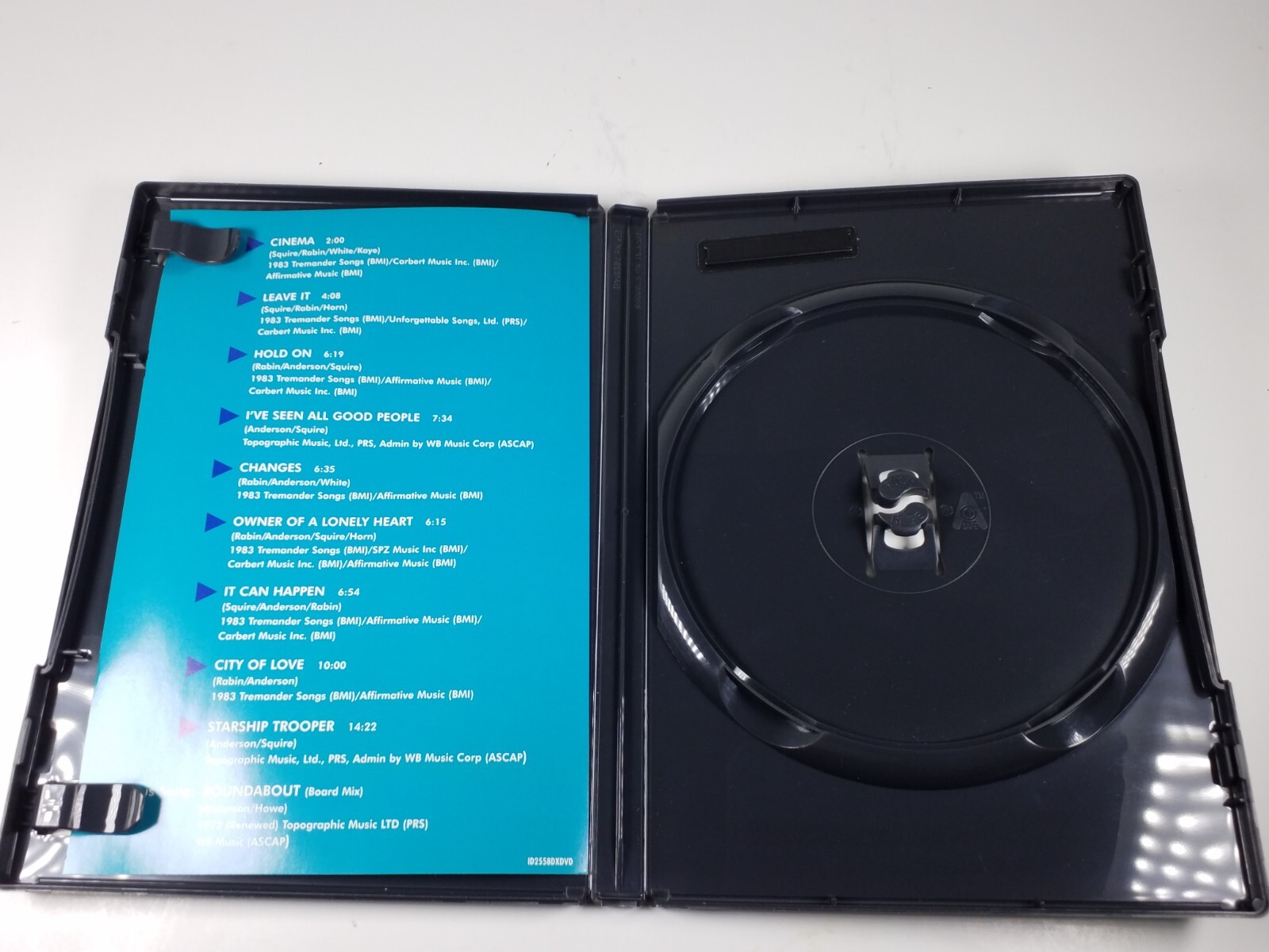 CASE & INSERT ONLY for Yes 9012 Live DVD NO DISC eBay