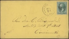 U.S., 1871. California Postal History, San Francisco 810 - Cincinnati