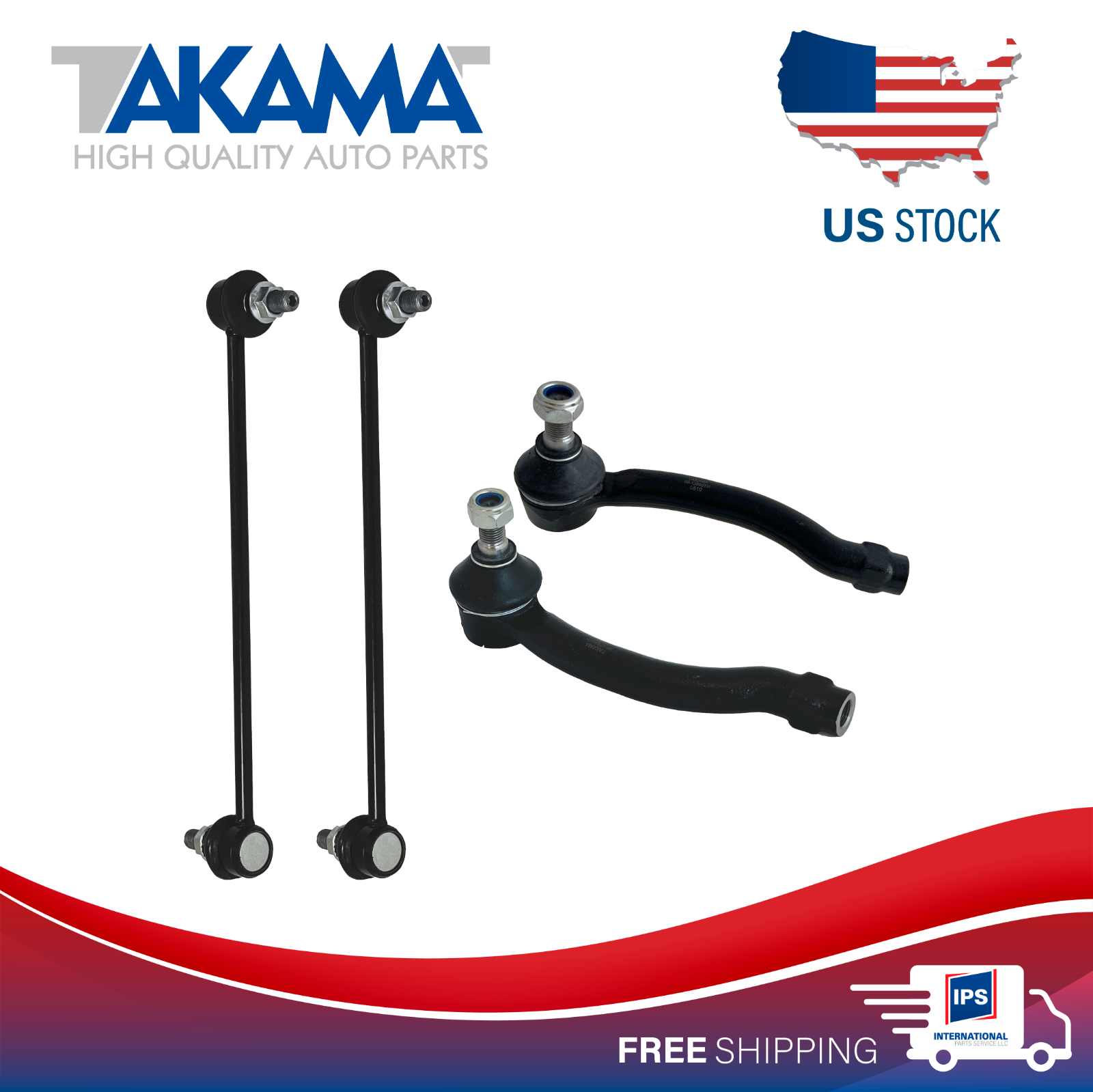 Front Suspension Kit For Hyundai Tucson GLS Lower Arms Tie Rods Ends Sway Bar
