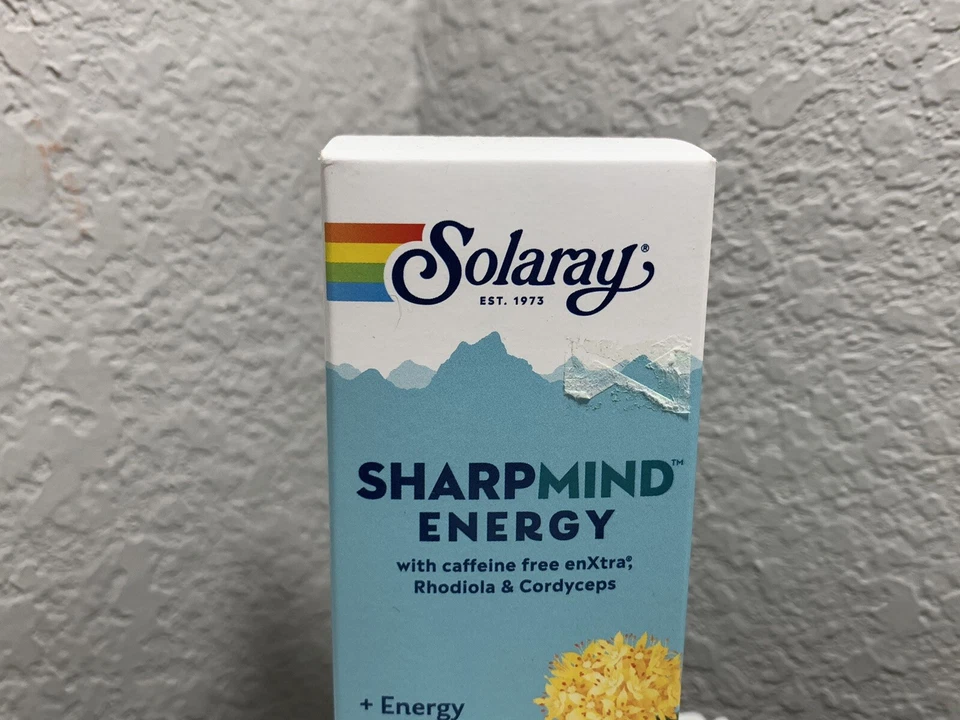 Solaray SharpMind Energy 30 cápsulas vegetales ~ apoyo energético ~ alerta mental ~ Foto 2 de 4