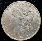 1884-O $1 Morgan Silver Dollar Choice BU.     117