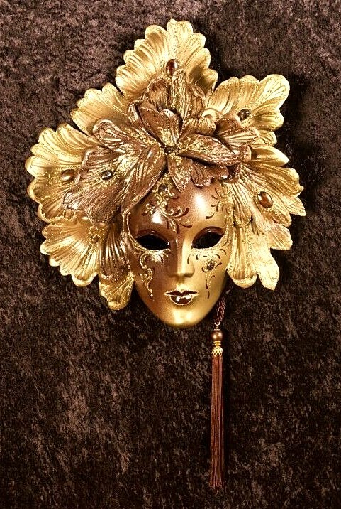 Maschera Veneziana indossabile e da parete di carnevale donna