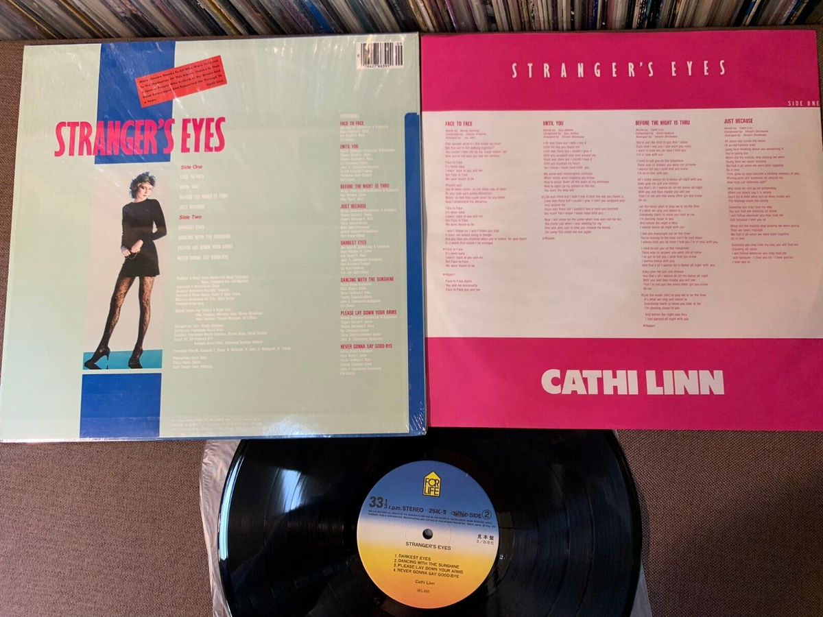 Promo CATHI LINN Stranger's Eyes JAPAN LP RECORD 25K-5