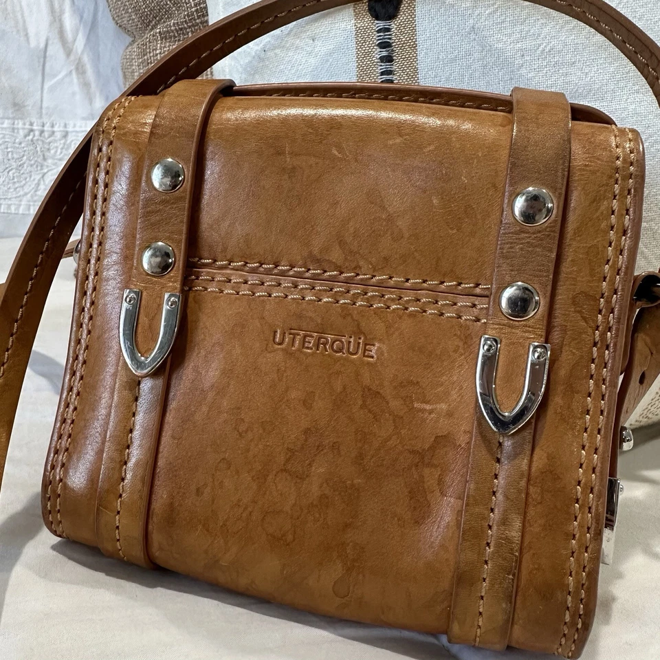 Bolsa tiracolo vintage de couro uterque exclusiva - Imagem 2 de 4