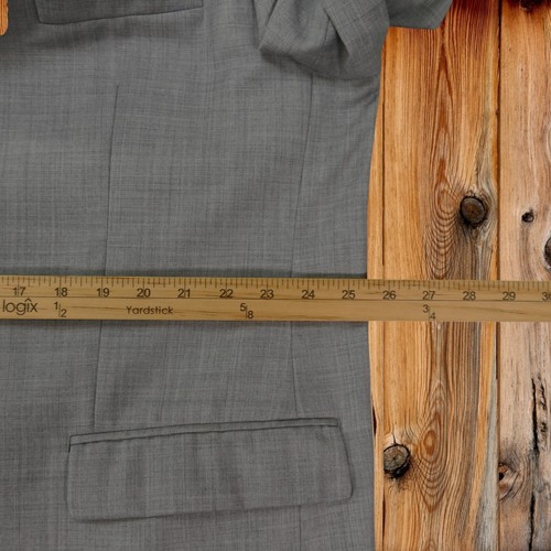 Ralph Lauren Sport Coat Blazer Mens Two Button 50R Gray Wool Sport Coat - Picture 16 of 19