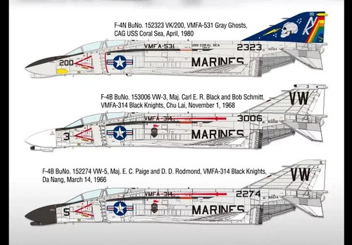 Academy #12315 1/48 USMC F-4B/N VMFA-531 "Gray Ghost" Plastic Model Kit - Legend - Photo 5/5
