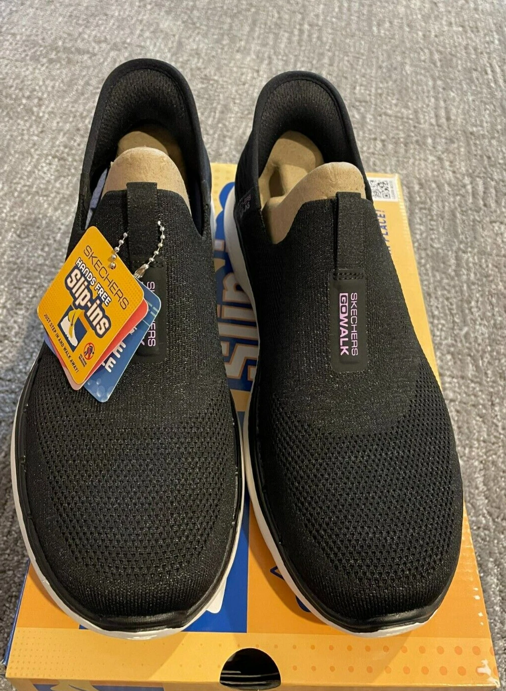 Women's Skechers Slip-ins Go Walk 6-Fabulous View — Size 8.5 Medium, Black