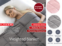 Weighted Blanket Sensory Sleep Therapy Anxiety Reduce Kids/Adults Improved Sleep