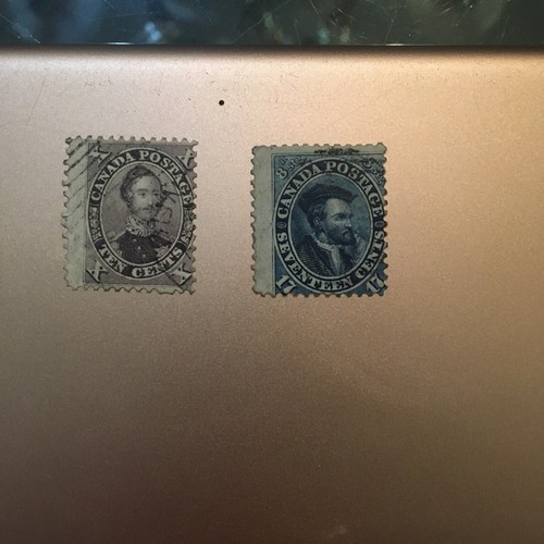 Province Of Canada Early Issue Unitrade Numbers 17 And 19 Nice Used Stamps