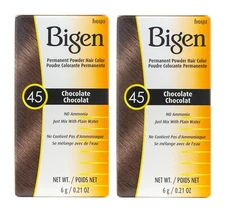 Bigen Powder Hair Color #45 Chocolate (PACK OF 2)
