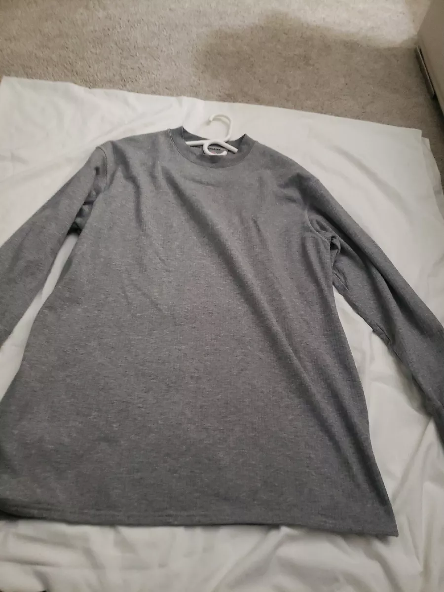 Dickies long sleeve thermal shirt sweatshirt Mens Large gray see