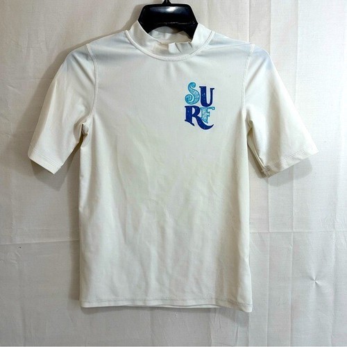 Cherokee Kids Surf Short Sleeve Rash Guard Swim Shirt L 12-14