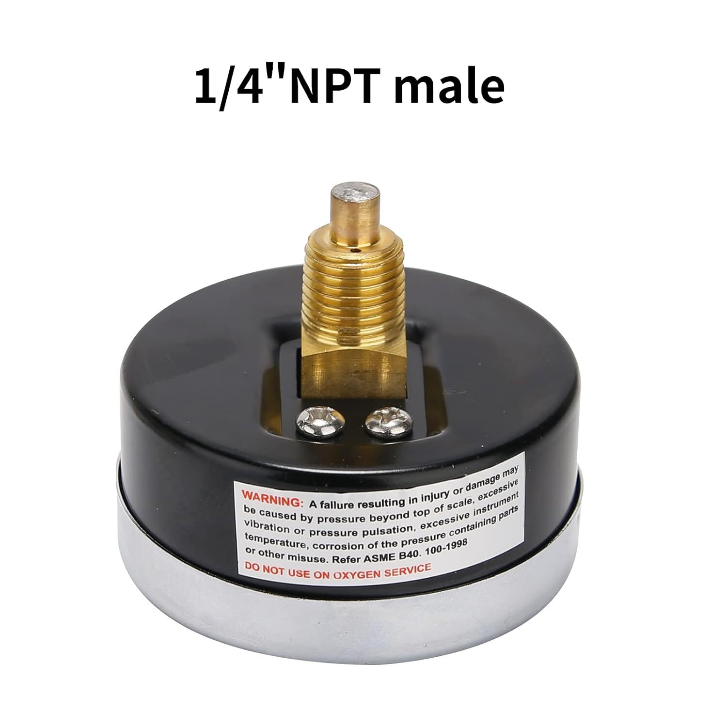 MEASUREMAN Tridicator, Thermo-Manometer Pressure Gauge, Back Mount-Dry 