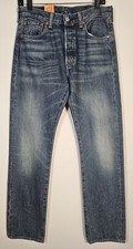 Levi 501 Straight Leg Button Fly Jeans Men's Size 30 x 32 Medium Wash Denim New 