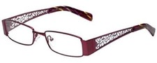 Calabria 812 Women's Techno Metal Reading Glasses in Purple Trellis Marble 3.50