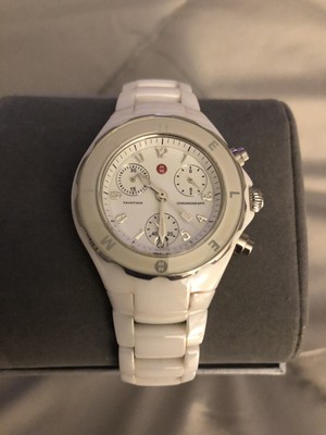 michele watch white ceramic