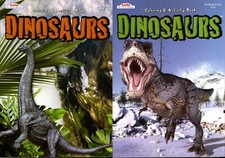 Coloring  Activity Book - Dinosaurs Set of 2 Books v2