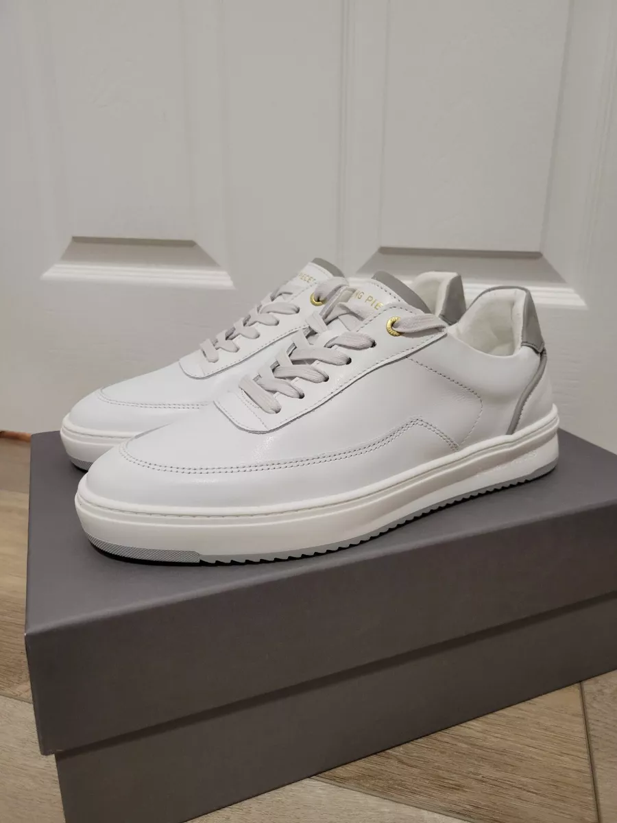 Filling Pieces Shoes MONDO White DELA LIGHT GREY Sz. 41 8.5