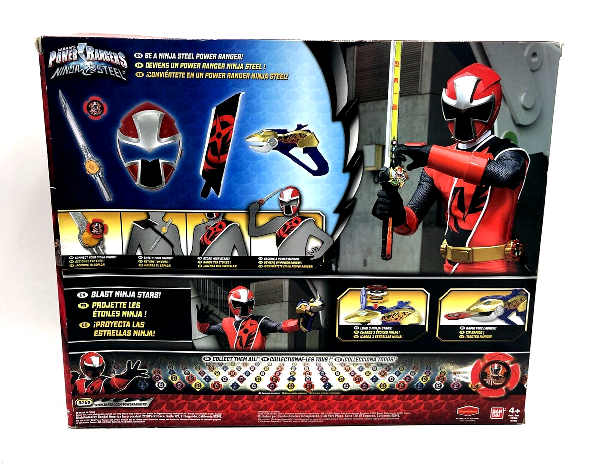 Power Rangers Ninja Steel DX Red Ranger Hero Set Power Up Costume