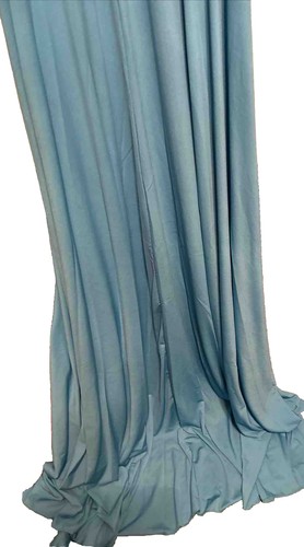 Saslax Maternity Off Shoulder Half Circle Gown Photo Shoot Maxi Dress S Blue - Picture 4 of 4